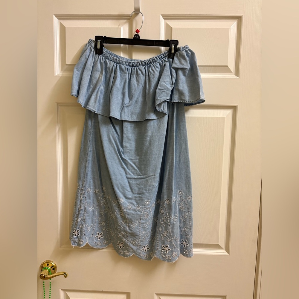 Old Navy Blue Denim Skirt